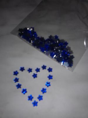 modre kvietocky 5 mm, cena s postou - Obrázok č. 1